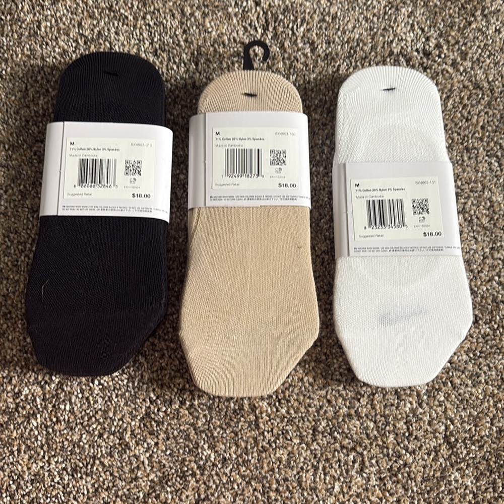 Nike set of 3 footie socks medium new - Picture 2 of 2
